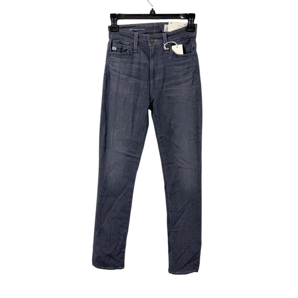 AG Women's Mari High-Rise Slim Straight Leg Jean Gray Size 23 NWT